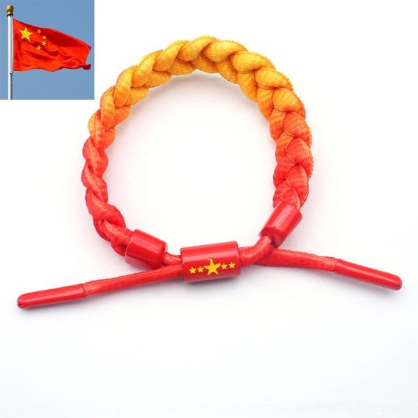 

hhs9o style same bracelet braceletnational flag bracelet the of net red braceletlittle flagfive pointed star shoelacenational lionsame fashi, Golden;silver