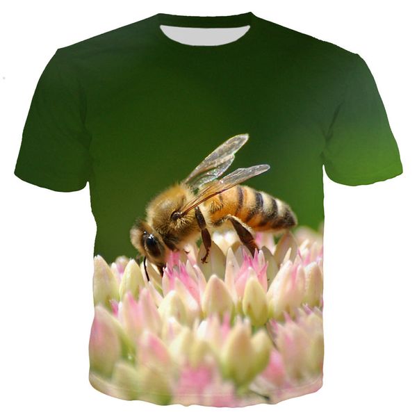 

new cool bee 3d print shirts harajuku comics humor men clothing