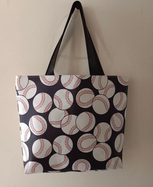 2022 sacs de plein air balles de sport mélanger les styles femmes longue grande plage toile sac fourre-tout baseball softball coutures pour les enfants et les jeunes filles