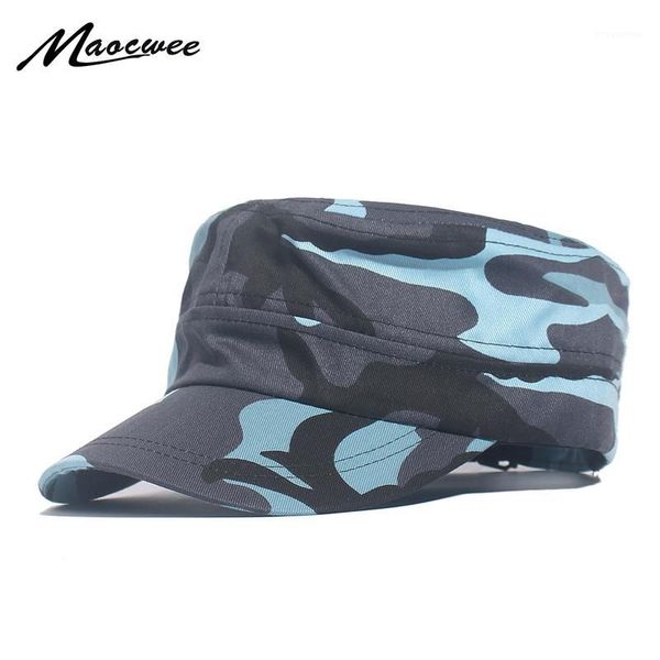 

classic men caps men's women's fitted flat baseball caps army camouflage sun hats outdoor sports camping style1, Blue;gray