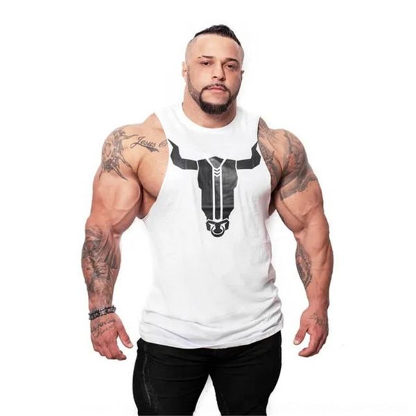 

pvzeg muscle boy vest fitness jacket new large printed sports brothers men' ahfnv vest clothing running training clothing fitness, White;black