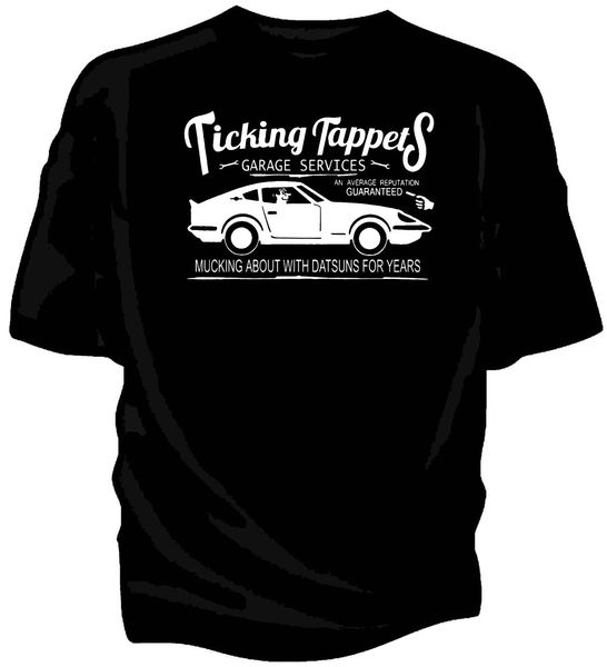

new 'ticking tappets garage services' classic car humour shirt classic japanese car fans 240z sport hooded sweatshirt hoodie t shi