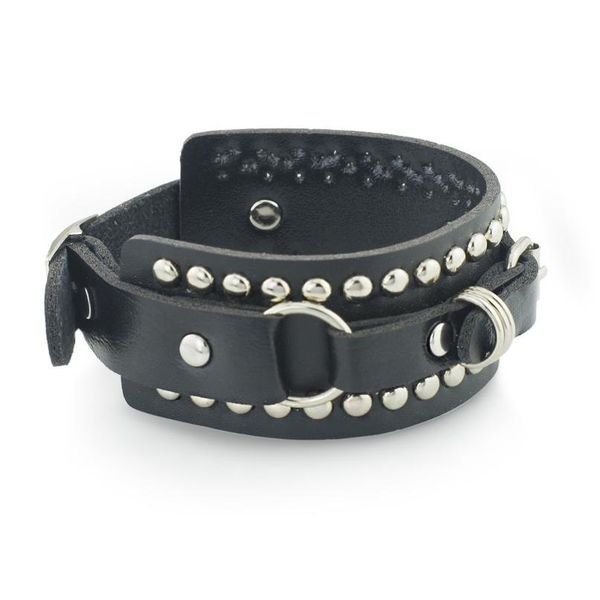 

punk rivet wide cuff leather belt buckle bracelets & bangles gothic rock bracelets for women jllmlq, White