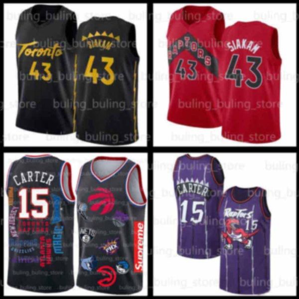 

pascal 43 siakam jerseys vince 15 carter 2020 2021 new toronto raptors tracy 1 mcgrady kyle 7 lowry men youth kids basketball, Black;red