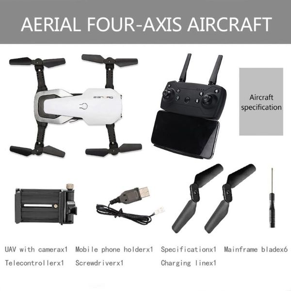 

h2 2.4ghz foldable rc quadcopter drone aircraft with altitude hold headless mode 360 3d flip one key start/landing