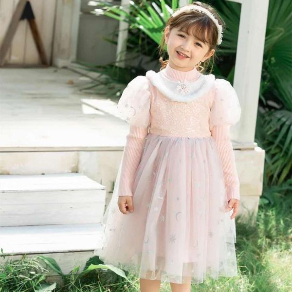 

veet aisha ice snow wonderland girl mink autumn and winter thickened princs skirt children's fur drs ottba3gz, Red;yellow