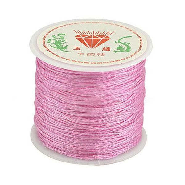 

45m roll 0.8mm nylon kumihimo thread for jewerly making tassel material diy red cords findings handmade braided rope supplier h wmtpxp