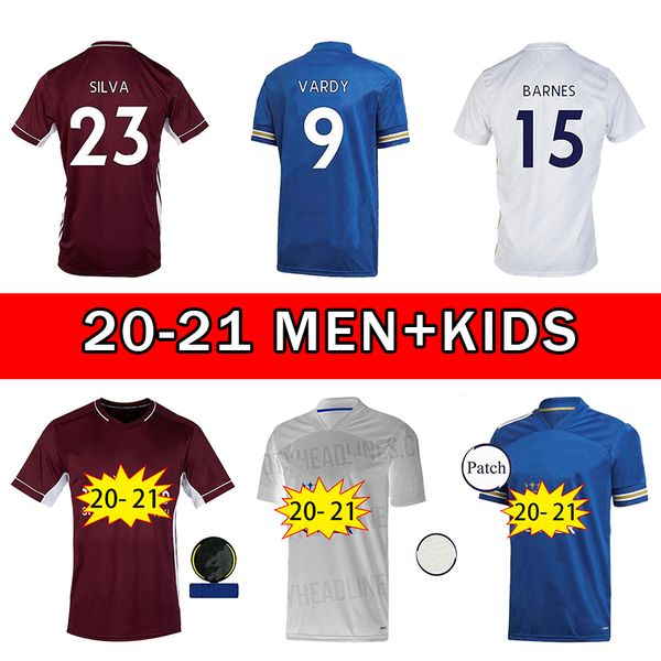 

new 20 21 leicester soccer fc jerseys city vardy maddison tielemans ndidi camiseta de fútbol high-quality kit football top, Black;yellow