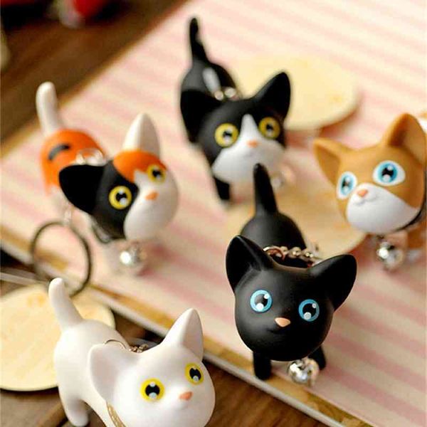 

keychains kitten key enamel cat cartoon pendant car, Silver