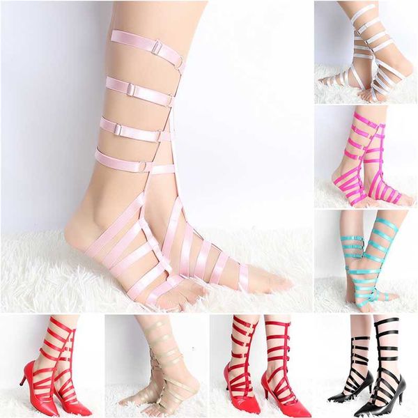 

womens elasticity harness women bondage leg garter belts life elastic thigh ring gothic accessories, Black;white