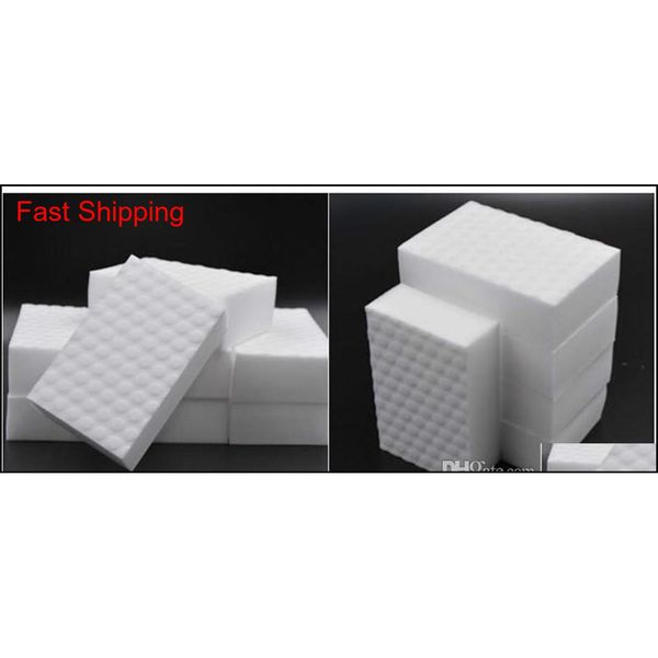 

10pcs 10*6*2 high density double compressed kitchen cleaning melamine sponge magic eraser pad for dish washing/ qylzfn my_home2010