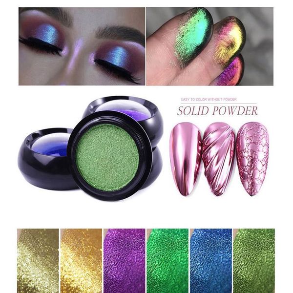 

1 box solid nail art glitter dipping powder chrome mirror glitter pigment powder for nails decorations accessories diy jllnye, Silver;gold