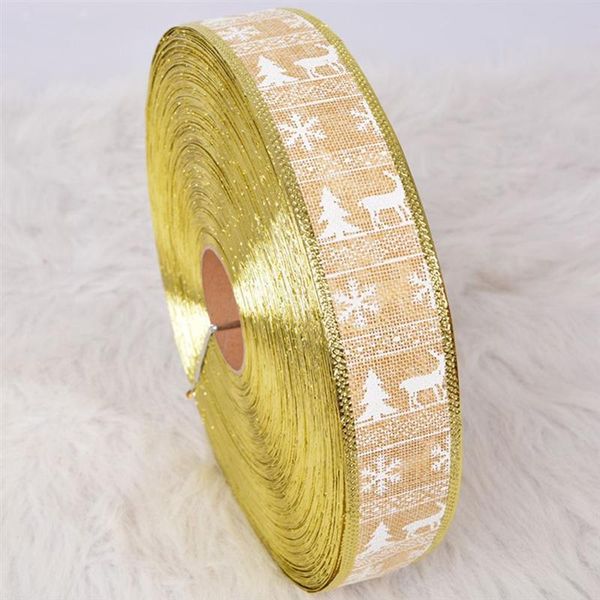 

3шт diy рождество лук лента рождество льняной подарочная упаковка лента diy лук лента для bar hotel mall christmas tree decor a35 sqcqnj