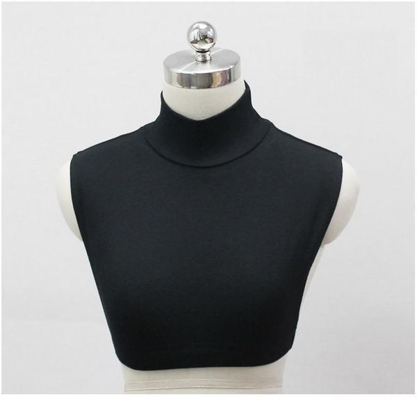 

knit turtleneck false collar shirt fake collar for women detachable fake shirt collar detachable women clothes qyltfw, White