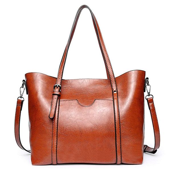 

large tote bag new handbag leather women's bag single shoulder messenger