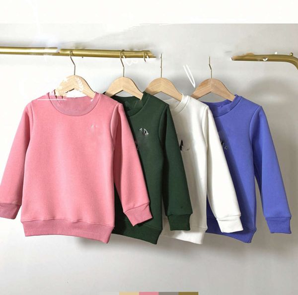 

sweater clothing plush new children's winter warm korean baby's pullover, Black