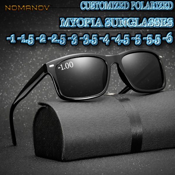

made myopia minus custom to -1 men leopard lens frame classic simple sunglasses polarized prescription -6 bsxnc, White;black