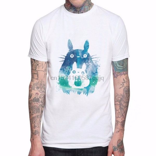 

men's fashion arrival male man son anime printed personality printed totoro pattern white hoodie designers t shirts sweatshirt