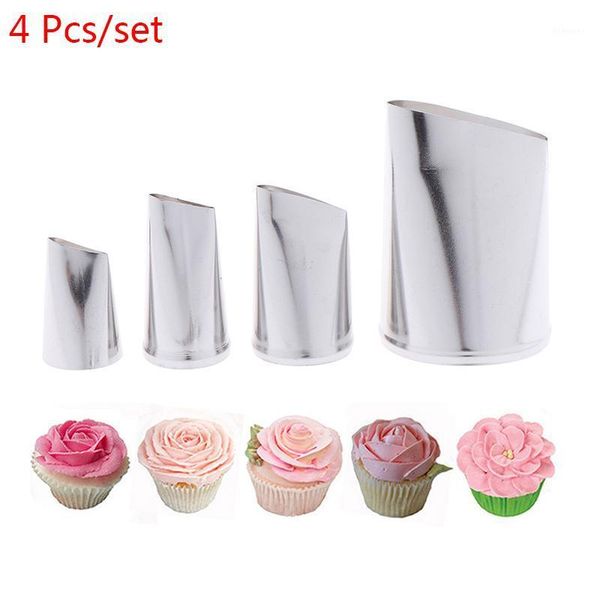 

stainless steel flower cream pastry tips nozzles bag cupcake cake decorating tools1