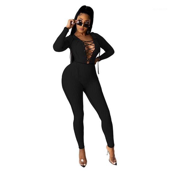 

women's jumpsuits & rompers womens casual eyelet bandage pit jumpsuit1, Black;white