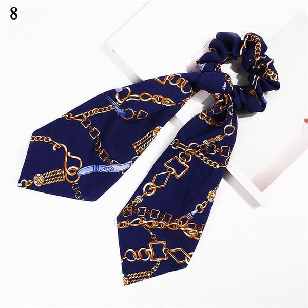 

fashion bow streamers scrunchies pine flower print ribbon bands women hair accessories boho girls hair ties ponytail holder q bbyrsr