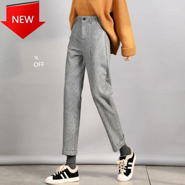 

fashion pants womentrousers women nine part haren pants autumn and winter1, Black;white