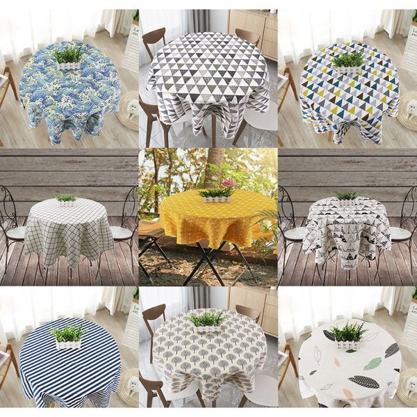 

christmas tablecloth waterproof round table cloth linen and cotton home fresh table cloth new korean style toalha de mesa f wmtxsg