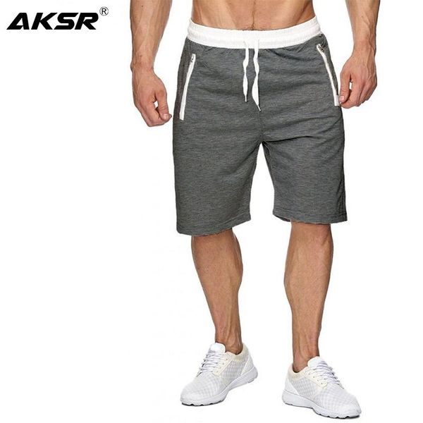 

2020 summer new men's shorts beach pants casual large size cotton solid color shorts five points sports size m-xxl, White;black