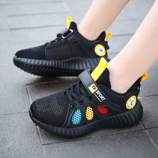 

children mesh casual shoes boy sneakers banner sport footwear kids shoes for boy light shoes cute flat boys loafers summer wmtufz, Black