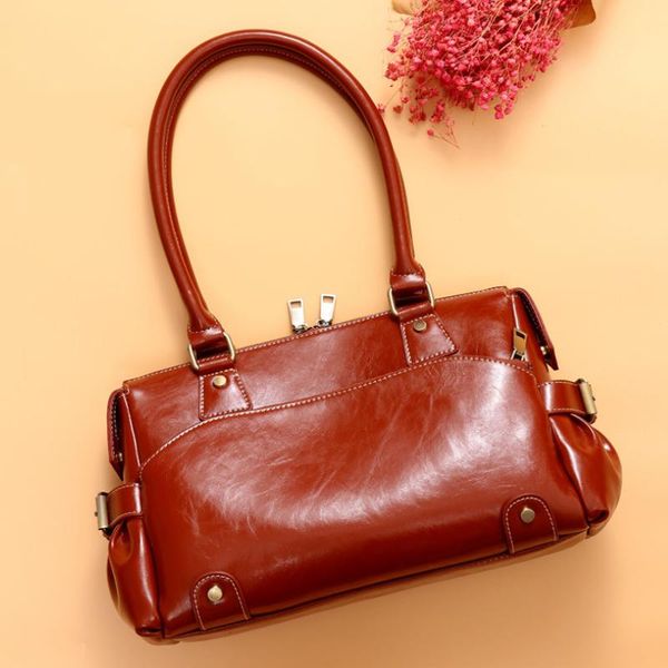 

brand new fashion women tote bag with a pillow bag female genuine leather handbag solid shoulder messenger bags
