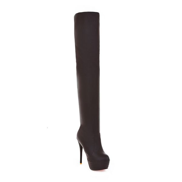 

high-heeled 2021 new shoes platform, women, size 33-46, slim, sexy, autumn thigh high female boots 1 xqgb, Black