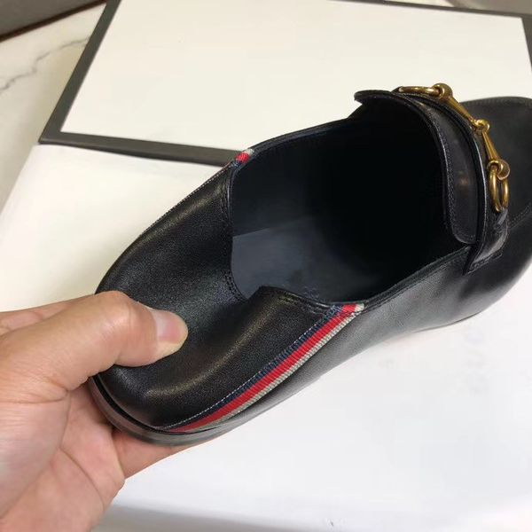 

new men's shoes casual loafers slip-on plus size 45 shoes man youth light driving platform brogue shoes, Black