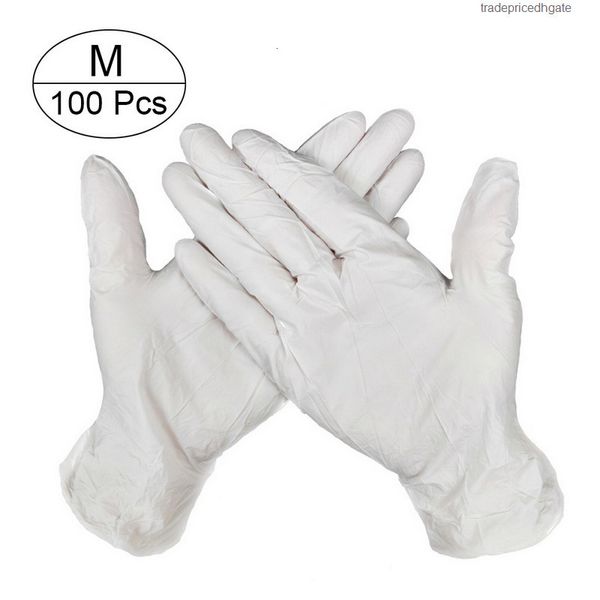 

work/rubber/garden 100pcs disposable latex universal gloves for kitchen/dishwashing/ left and right hand 4 colors 3lrx5