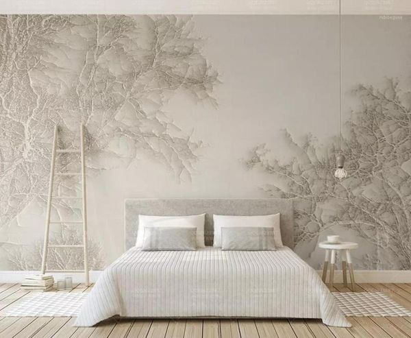 

wallpapers [self-adhesive] 3d grey tree 1749848 wall paper mural print decal murals1
