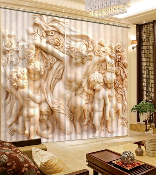 

holy doll luxury 3d window curtain living room wedding bedroom cortina drapes customized size