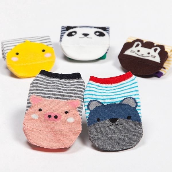 

cute fashion non-slip baby sock cartoon animal socks suitable for babies 0-2 years old y201009, Pink;yellow