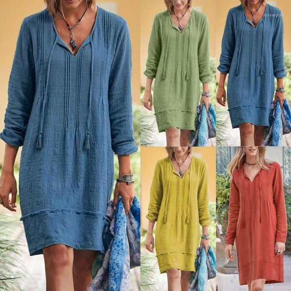 

fashionable sweater dress ladies casual mini street dress large size loose home commuter solid color women 8.61, Black;gray