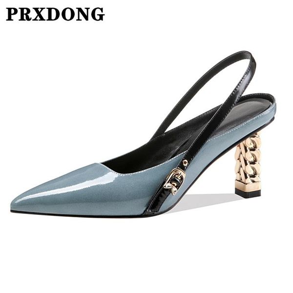 

women fashion pumps new 2021 summer ladies designer brand sandals genuine leather pointed toe high heels shoes woman 34-39, Black
