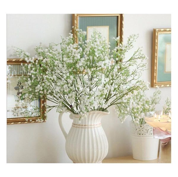 

artificial baby's breath fake silk flower home wedding garden decor babysbreath vintage artificial flowers gypsophila festive