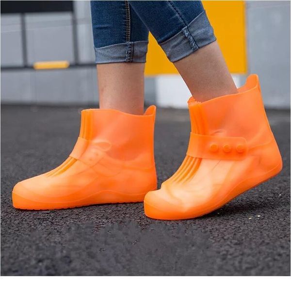 

new pvc waterproof shoe cover reusable sile cover rain boots set non-slip fishing rain boots lightweight sh sqckqm