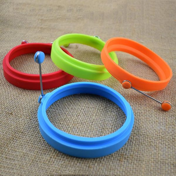

new silicone fried egg pancake ring omelette fried egg round shaper eggs mould cooking breakfast frying pan oven kitchen vt0460