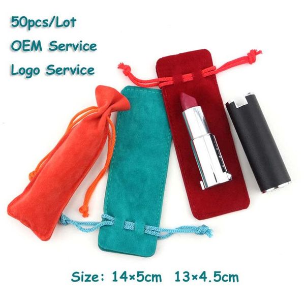 

2020 lighter gift bag lip stick gift bag lip gloss drawstring velvet bag advertisement can customi jllskv