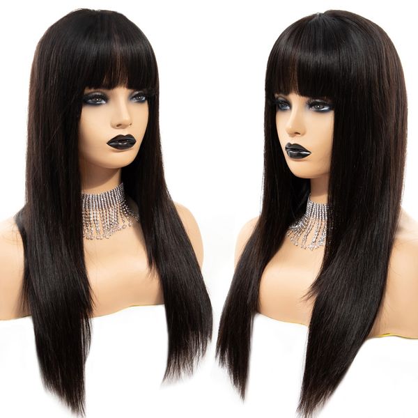 

brazilian straight glueless lace front human hair wigs pre plucked for black women 28 30 inch full 360 frontal wig