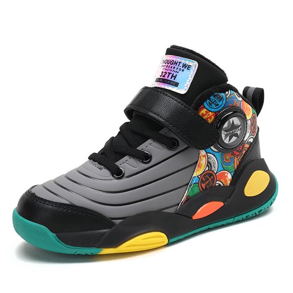 

children 2020 kids boys casual for sneakers shoes leather anti-slippery fashion tenis infantil menino autumn, Black