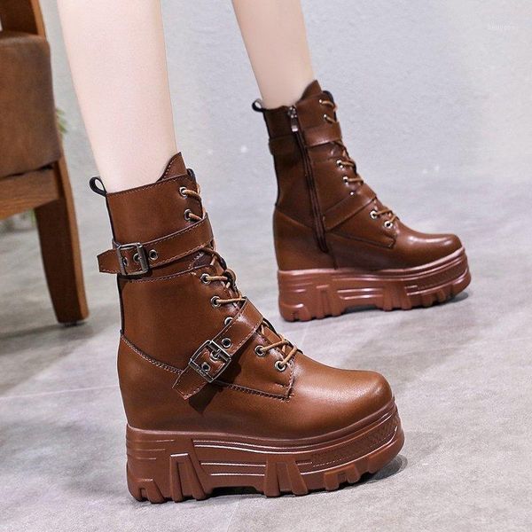 

boots short plush wedge shoes woman 2021 new winter women ankle boots ladies pu platform booties for female shoes1, Black