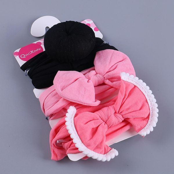 

3pcs baby headband kids floral headbands girls baby elastic bowknot accessories hairband set baby hair accessories qylbqn infant2005, Slivery;white