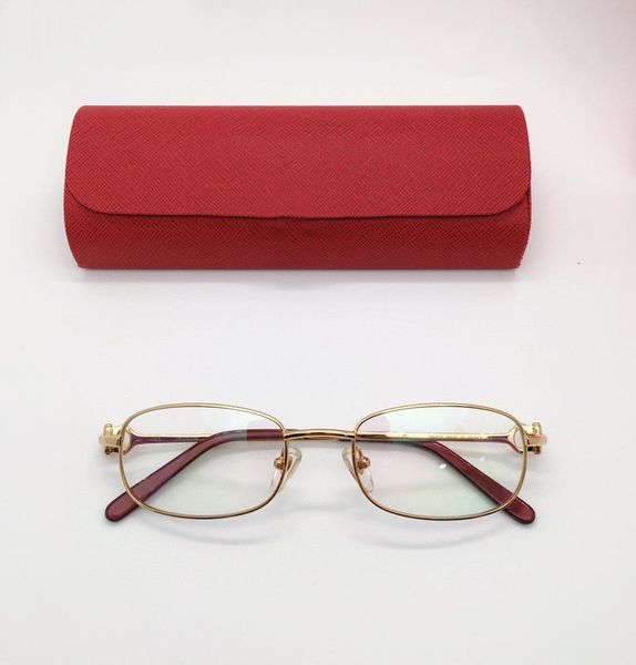 

frame optical eyeglasses for men and women retro 2606218 style anti-blue light lens plate square full frame with box, Silver