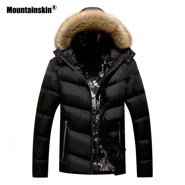 

mountainskin winter padded coat mens jackets thick parka fur collar hooded men's coats casual outerwear brand clothing sa777