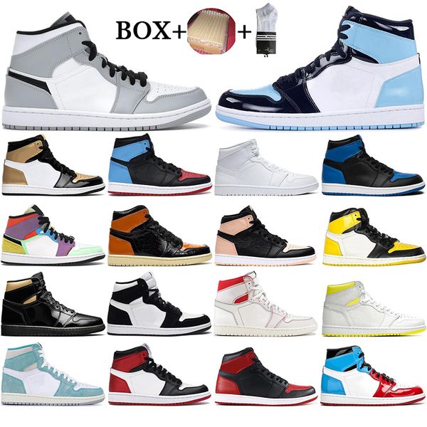 

with socks 2021 jumpman 1 1s mens basketball shoes obsidian unc travis scotts turbo green chicago sports trainers sneakers size 36-46