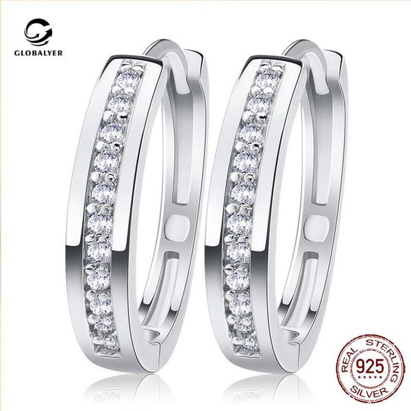 

hoop & huggie explosion style earrings s925 silver jewelry trinkets ladies ladies' birthday gifts 476, Golden;silver